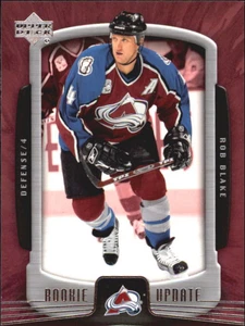 2005-06 Upper Deck Rookie Update Colorado Avalanche Hockey Card #27 Rob Blake - Picture 1 of 2