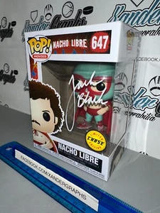 JACK BLACK NACHO LIBRE CHASE 647 SIGNED AUTOGRAPHED FUNKO POP-JSA SCHOOL OF ROCK - Picture 1 of 9