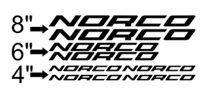Custom Norco Bike Frame Decal Set. Pick Your Color. USA Seller! - Picture 1 of 8