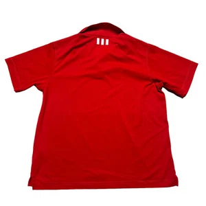Adidas Polo Shirt Boys Large Pure Motion Red Short Sleeve Golf Casual - Picture 1 of 8