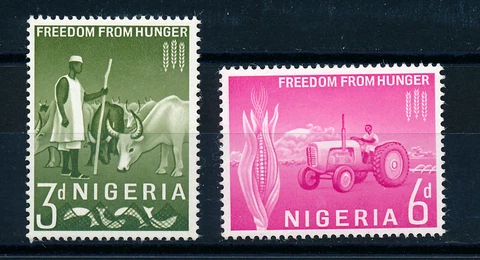 NIGERIA 1963 FREEDOM FROM HUNGER  MNH Cover