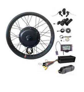 Ebike 48V 1500W 24" Fat Tire Front Wheel Conversion Kit,Hub motor with sw900 LCD - Picture 1 of 5