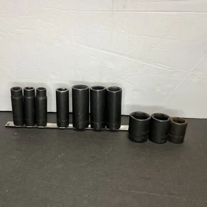 Juego de enchufes de impacto Snap On 10 piezas 15/16 SIM300 Drive (7 profundidades) - Imagen 1 de 15