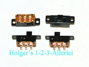 Micro Schiebeschalter Umschalter EIN EIN 2polig 250V 3A - Bild 1 von 1