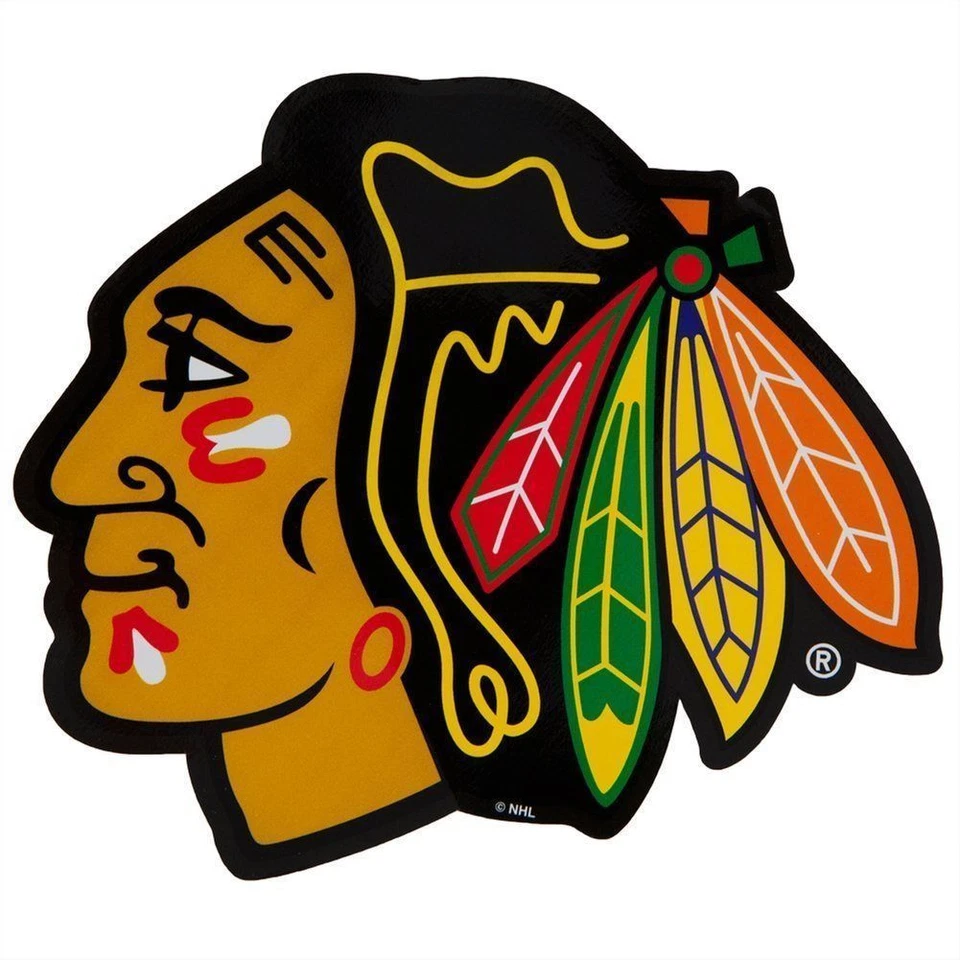 Chicago Blackhawks Static Cling Logo Die-Cut Cling-On Decal-8934 - Image 1 of 1