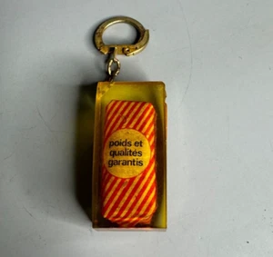French vintage keychain holder advertising Charsac coffee - Picture 1 of 6