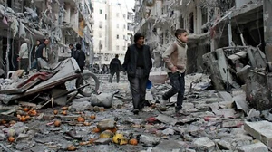 Momento histórico de la guerra civil siria conflicto sirio - Foto impresa brillante 5x7 - Imagen 1 de 1