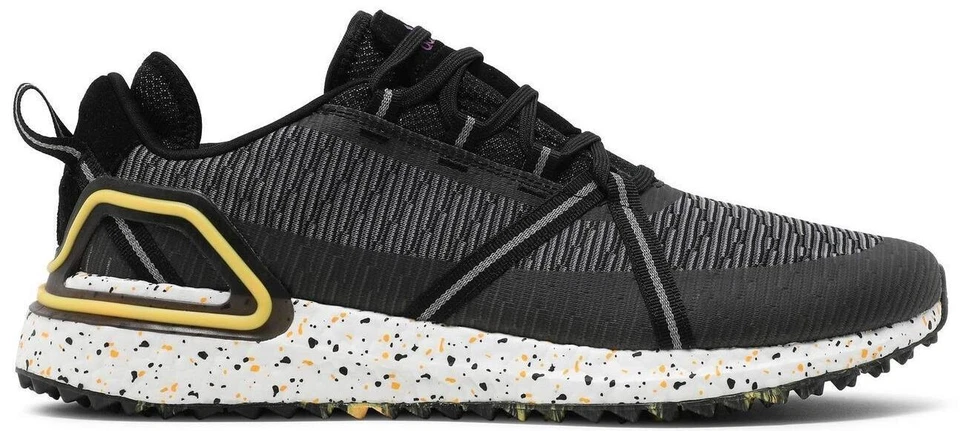 Size 9.5 - Adidas Solarthon Primegreen Spikeless Golf Black Solar Gold