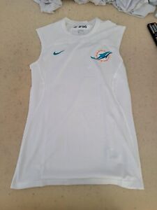 Miami Dolphins Nike PRO TEAM ISSUED Hypercool NFL Tank Sleeveless Shirt Mens XXL