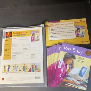 Sundance Alphakids Homeschool Unit Study Too Busy Kindergarten - Picture 1 of 10