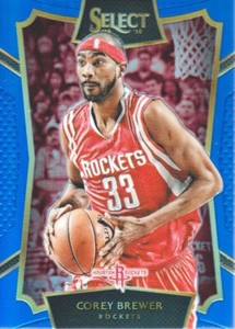 2015-16 Select Basketball Concourse Prizms Blue #42 Corey Brewer 146/249