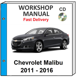CHEVROLET MALIBU 2011 2012 2013 2014 2015 2016 SERVICE REPAIR WORKSHOP MANUAL CD