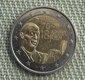 Frankreich 2 Euro 2010 Gedenkmünze " 70. Jahrestag des Appells vom 18.Juni " - Bild 1 von 1