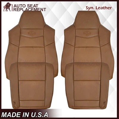 Capa de assento de substituição 2005 2006 para Ford F250 F350 couro sintético King Ranch - Imagem 1 de 4