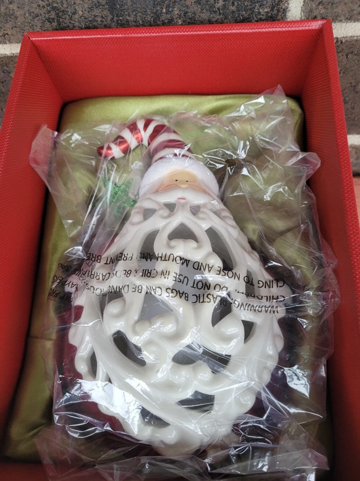 家庭反射 SANTA 灯笼带无焰蜡烛颜色变化 — 第 1/4 张图片