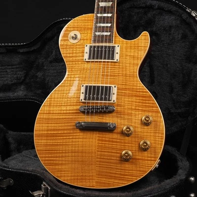 Gibson USA 50s Les Paul Standard Plus Top Trans Amber 2005 带硬壳 — 第 1/4 张图片