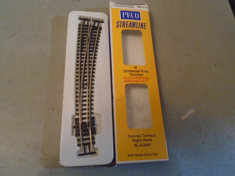 peco n масштаб изогнутый поворот правой рукой электролягушка новый старый запас - Изображение 1 из 1