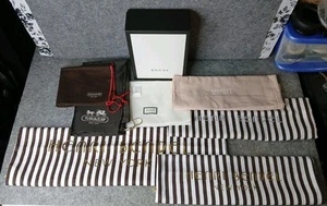 Luxury Designer Dust Bag Lot w/ Gucci Box & Micro Bag Coach Bendel Badgley - Picture 1 of 20