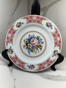 "JUEGO DE 6, 10"" PLATOS DE CENA DE PORCELANA FINA REMINGTON DE PORCELANA FINA DE MAR ROJO VINTAGE" - Imagen 1 de 12
