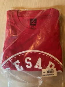 WWE Cesaro The Professional T-Shirt Size 4X Red Wrestling "An Uppercut Above" - Picture 1 of 8