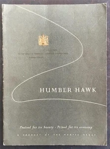HUMBER HAWK Mk V Car Sales Brochure 1953 #153/10/52/75/H - Picture 1 of 6