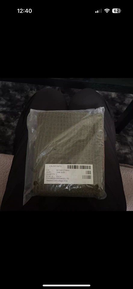 New British Army Scrim Net Camo Scarf Headnet Camouflage Olive  - Image 1 of 1