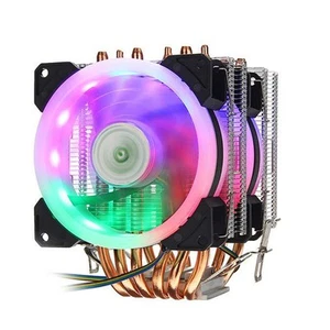 6 Heat-pipes Dual-tower CPU Cooling Fan Support 1 Fan 2 Fans & 3 Fans CPU Cooler - Afbeelding 1 van 7
