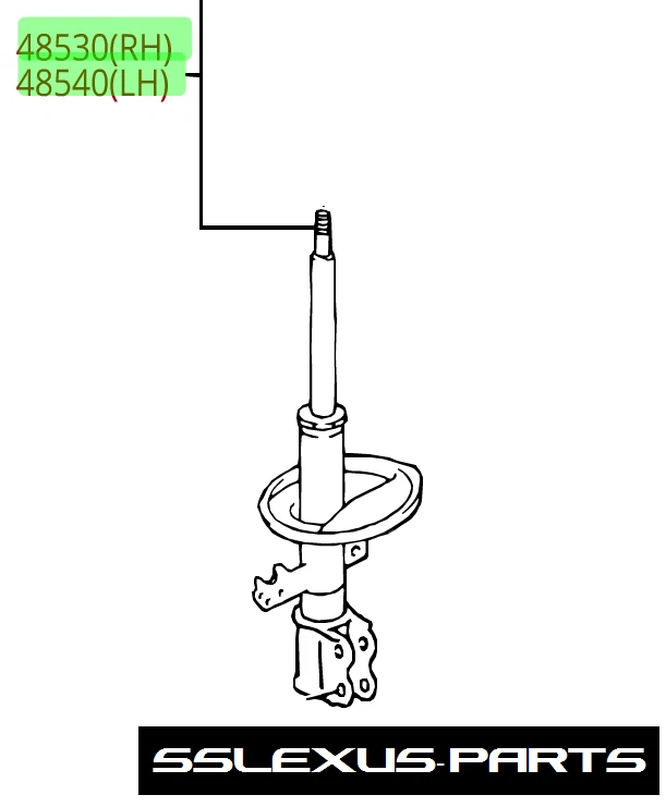 JUEGO AMORTIGUADORES TRASEROS ORIGINALES LEXUS RX330 RX350 (2004-2007) (2x2) OEM Foto 1 de 1