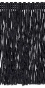 TRIMPLACE Negro 26" Cadena Flecos -Vendido por Yarda - Imagen 1 de 1