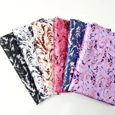 1 Meter X 1.48 Meter Geometric Satin Material Silky Soft Lining Scarf DIY Fabric - Bild 1 von 4