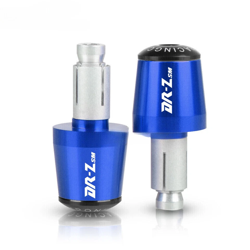 For Suzuki DRZ400SM Blue Handlebar Balanced Plug Slider Bar End Weights Grip Cap - Изображение 1 из 4