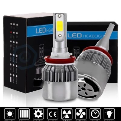 H11 LED Headlight 6000K White 1080W 162000LM Conversion Kit Low Beam High Power - Image 1 of 4