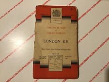 1959 Old Vintage OS Ordnance Survey One-inch Seventh Series Map 171 London S E