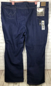 Big Mens WRANGLER RUGGED WEAR Relaxed Stretch Fit Blue Denim Jeans NWT 60x32 $60 - Picture 1 of 7