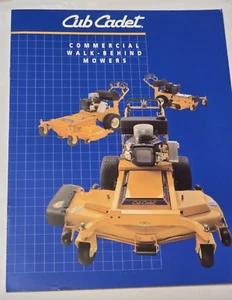 1995 Cub Cadet Ad Brochure Commercial Walk Behind Mowers Equipment Specs - Picture 1 of 3