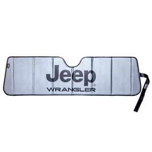 Brand New Front Windshield Grey Jeep Wrangler Sun Shade Custom Fit - Picture 1 of 5