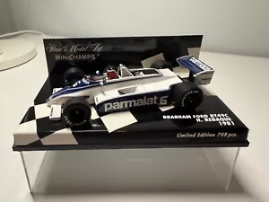 1:43 Minichamps Brabham Ford BT49C Hector Rebaque Formula 1 1981 Parmalat - Foto 1 di 1