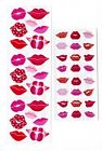 Sandylion Red Pink Lips Kiss Kisses Sparkly Vintage Stickers! 1990's