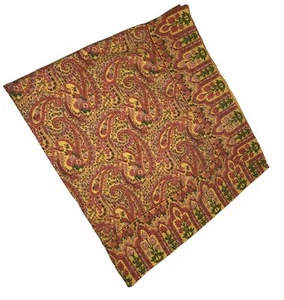 April Cornell Rectangle Tablecloth Paisley Yellow Floral 110x57” Rare Beautiful - Picture 1 of 6