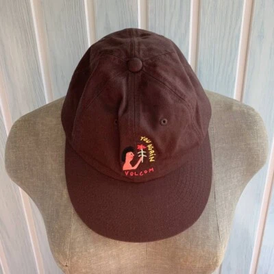 Volcom & Arthur Longo You Again Dark Earth Cotton Unisex Cap Size Universal - Image 1 of 4
