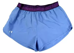 M 8-10 Women's Under Armour Running Shorts Powder Blue - Picture 1 of 1