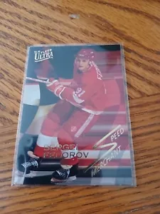 1994-95 Sergei Fedorov Fleer Ultra Speed Merchant Insert Card #3 of 10 Red Wings - Picture 1 of 1