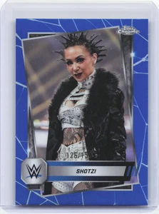 2025 Topps Chrome WWE Shotzi Blue Refractor 126/150 - Picture 1 of 2