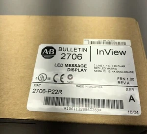 2706-P22R NEW SEALED ALLEN-BRADLEY INVIEW MESSAGE LED DISPLAY - Picture 1 of 12