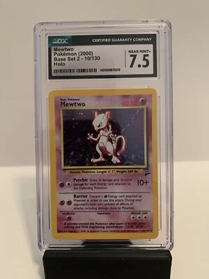 CGC 10 Mewtwo (2000) Base Set 2 Holo - Image 1 of 2