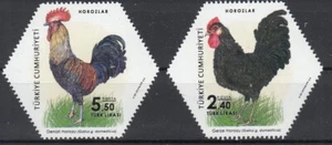 Turkey.2019 Roosters in Turkey set 2 st MNH - Picture 1 of 1