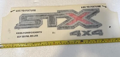 1x OEM 2017-2024 Ford Ranger F-150 STX 4x4 calcomanía lateral de cama genuina nueva roja plateada Foto 1 de 2