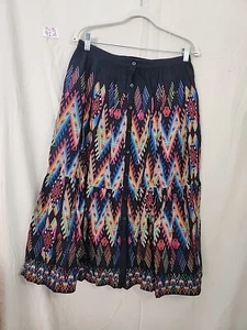 Anthropologie X Tanvi Kedia Iris Tiered Midi Skirt Size M - Picture 1 of 9