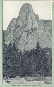 Antigua tarjeta comercial de Singer Sewing Co. - 'Valle de Yosemite - Sentinel Rock' - Imagen 1 de 2