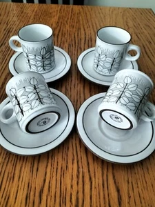 Hornsea Vintage Charisma small coffee cups saucers set of 4 - Unused - Picture 1 of 3